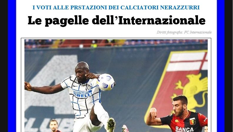Genoa-Inter, le pagelle: Barella dà la svolta alla gara