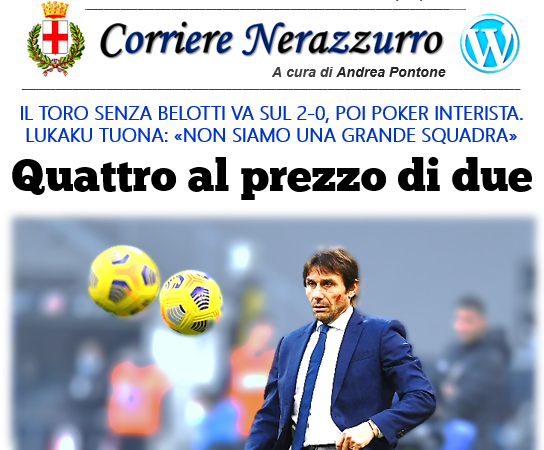 Corriere Nerazzurro – Edizione 23/11/2020 (Inter 4-2 Torino)