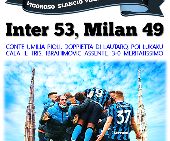 Corriere Nerazzurro – Edizione 21/05/2021 (Milan 0-3 Inter)