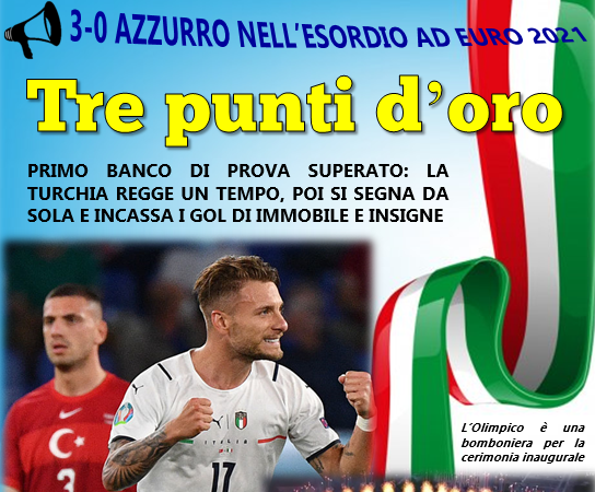 Rete Tricolore – Edizione 12/06/2021 (Italia 3-0 Turchia)