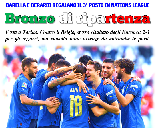 Rete Tricolore – Edizione 11/10/2021 (Italia 2-1 Belgio)