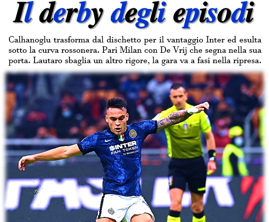 Corriere Nerazzurro – Edizione 08/11/2021 (Milan 1-1 Inter)