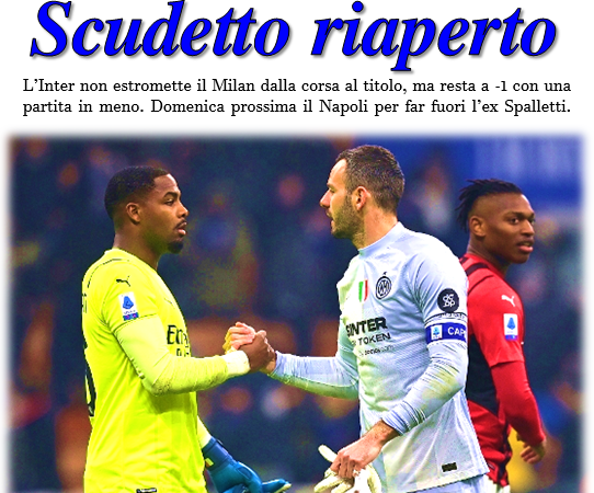 Corriere Nerazzurro – Edizione 06/02/2022 (Inter 1-2 Milan)